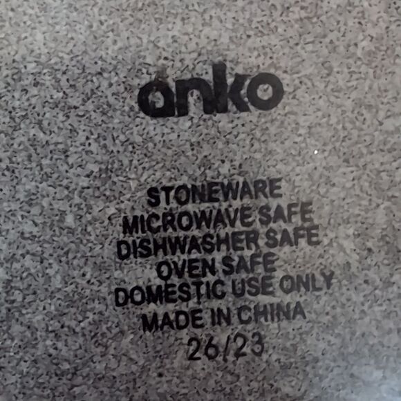 stoneware Square grey Marled glazed Baking Dish - Picture 2 of 7